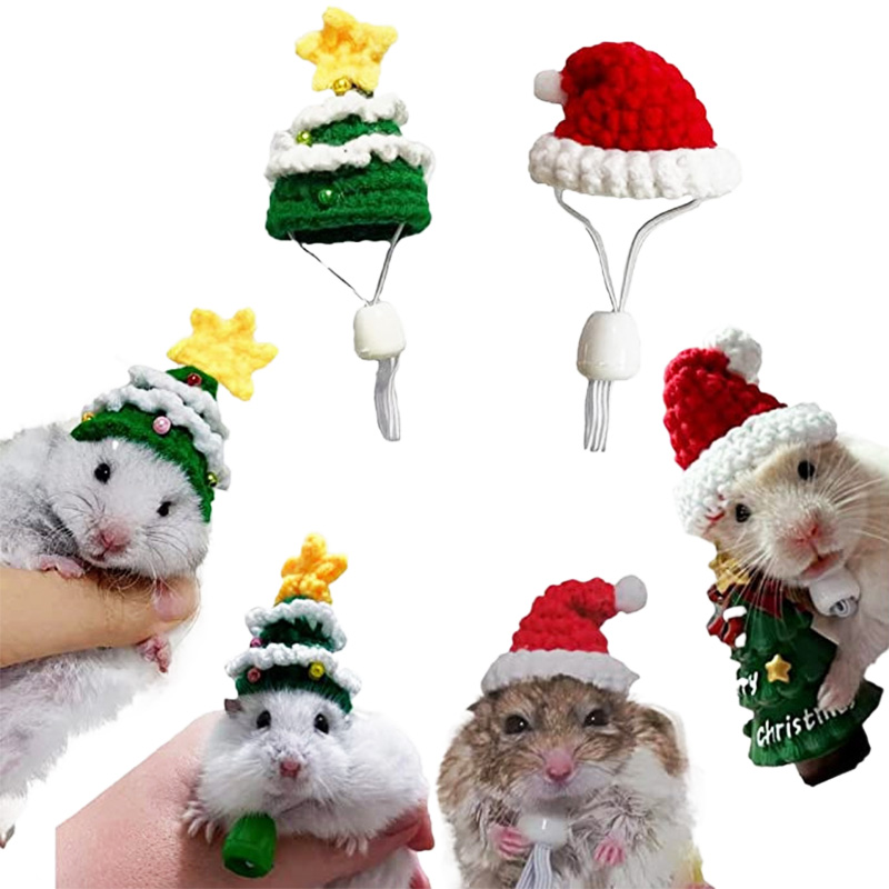 Santa Hat Plush - قبعة عيد الميلاد المنسوجة يدويًا ،