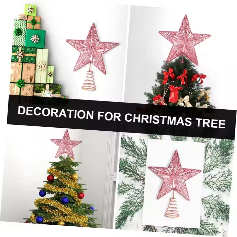 Star Tree Topper - نجمة عيد الميلاد الخماسية لتزيين قمة