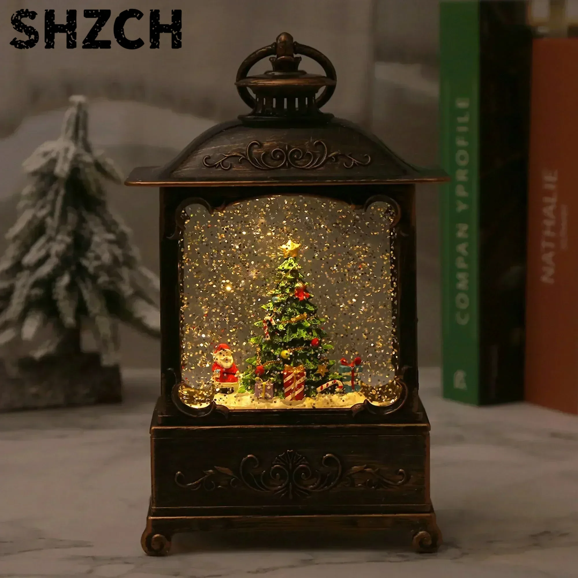 Snow Globe Musical - كرة ثلجية موسيقية للكريسماس مع أضواء