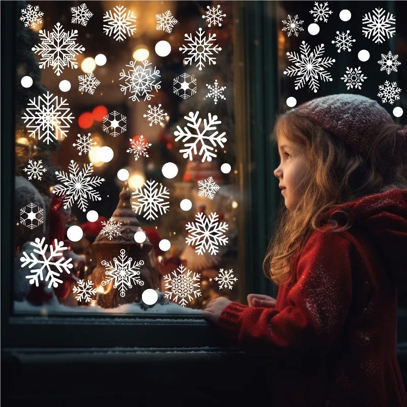 Snowflake Window Decal - ملصقات نوافذ عيد الميلاد على شكل