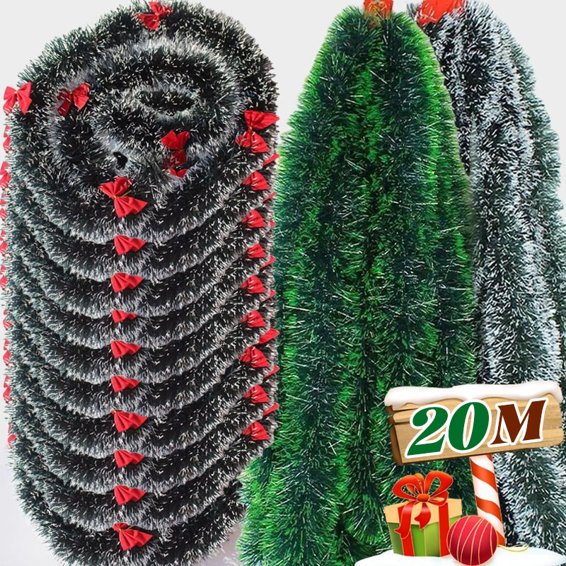 Tinsel Garland Decoration - عيد الميلاد بهرج أشرطة قطاع بريق