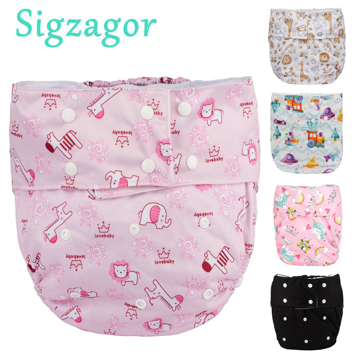 Pampers Diaper Premium Care - [Sigzagor] 1 حفاضات قماشية للكبار في