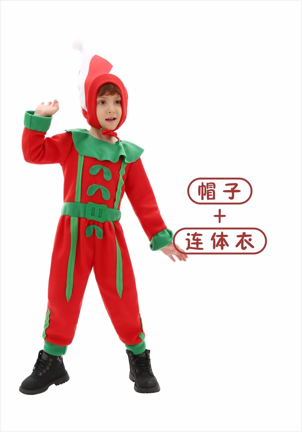 Elf Costume Christmas - أزياء عيد الميلاد التأثيرية للأطفال، مجموعة