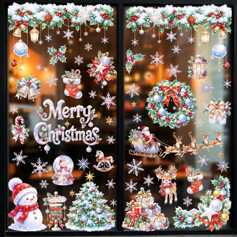 9 أوراق ملصقات نوافذ ثابتة لعي - مراجعة Snowflake Window Decal وسعره