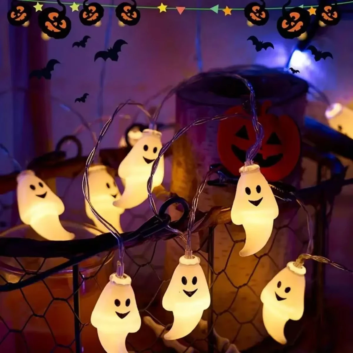 أضواء LED على شكل شبح تعمل بال - مراجعة Led Fairy String Lights وسعره