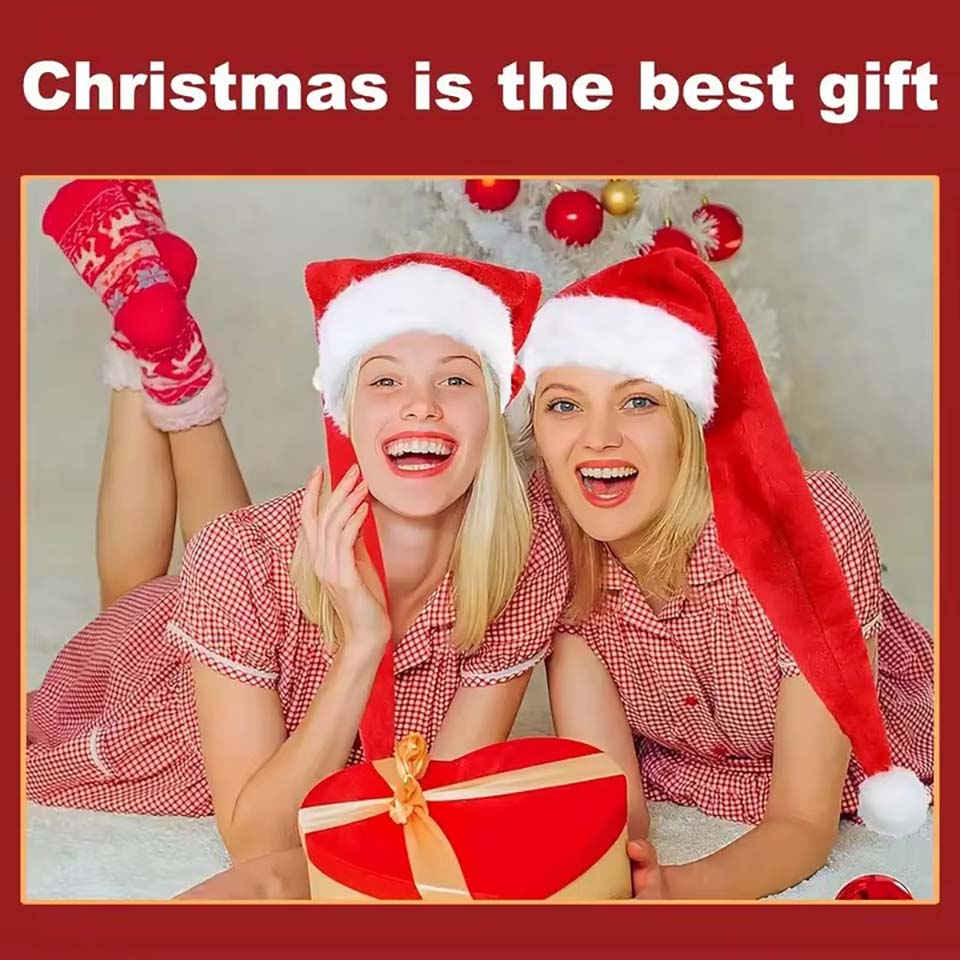قبعة عيد الميلاد المخملية الطو - مراجعة Santa Hat Plush وسعره