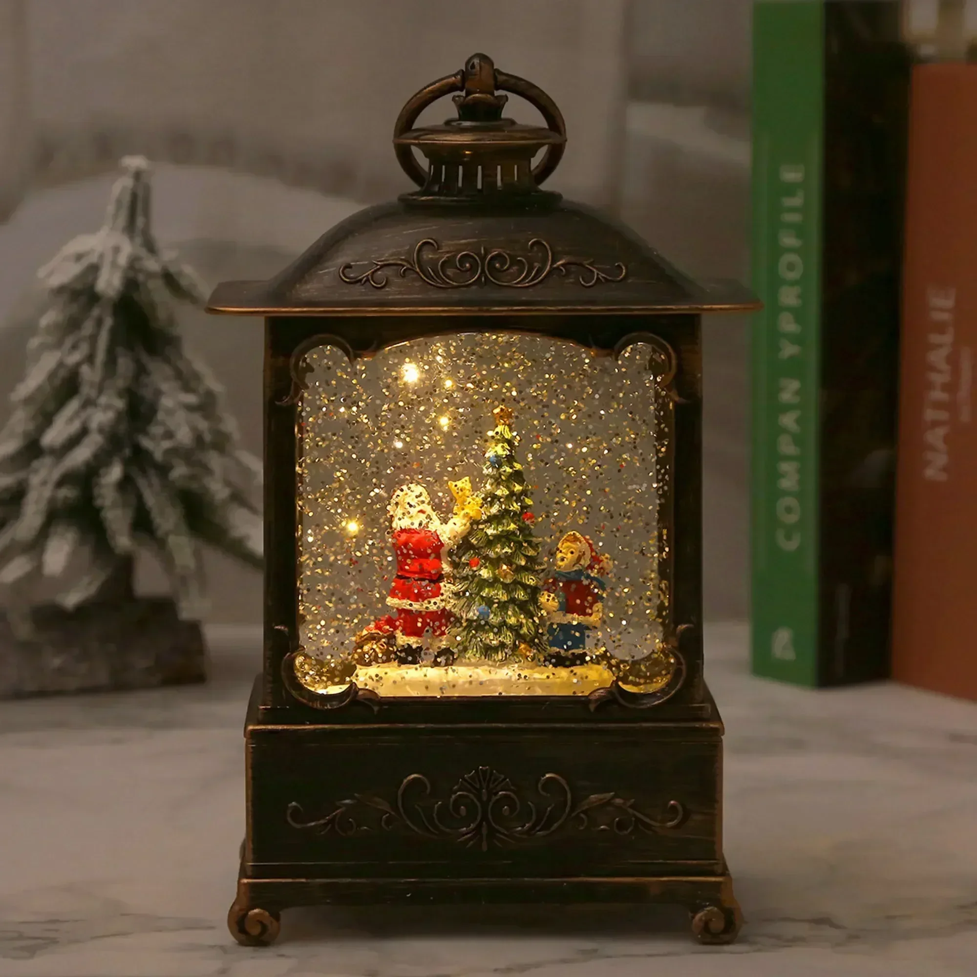 كرة ثلجية موسيقية للكريسماس مع - مراجعة Snow Globe Musical وسعره