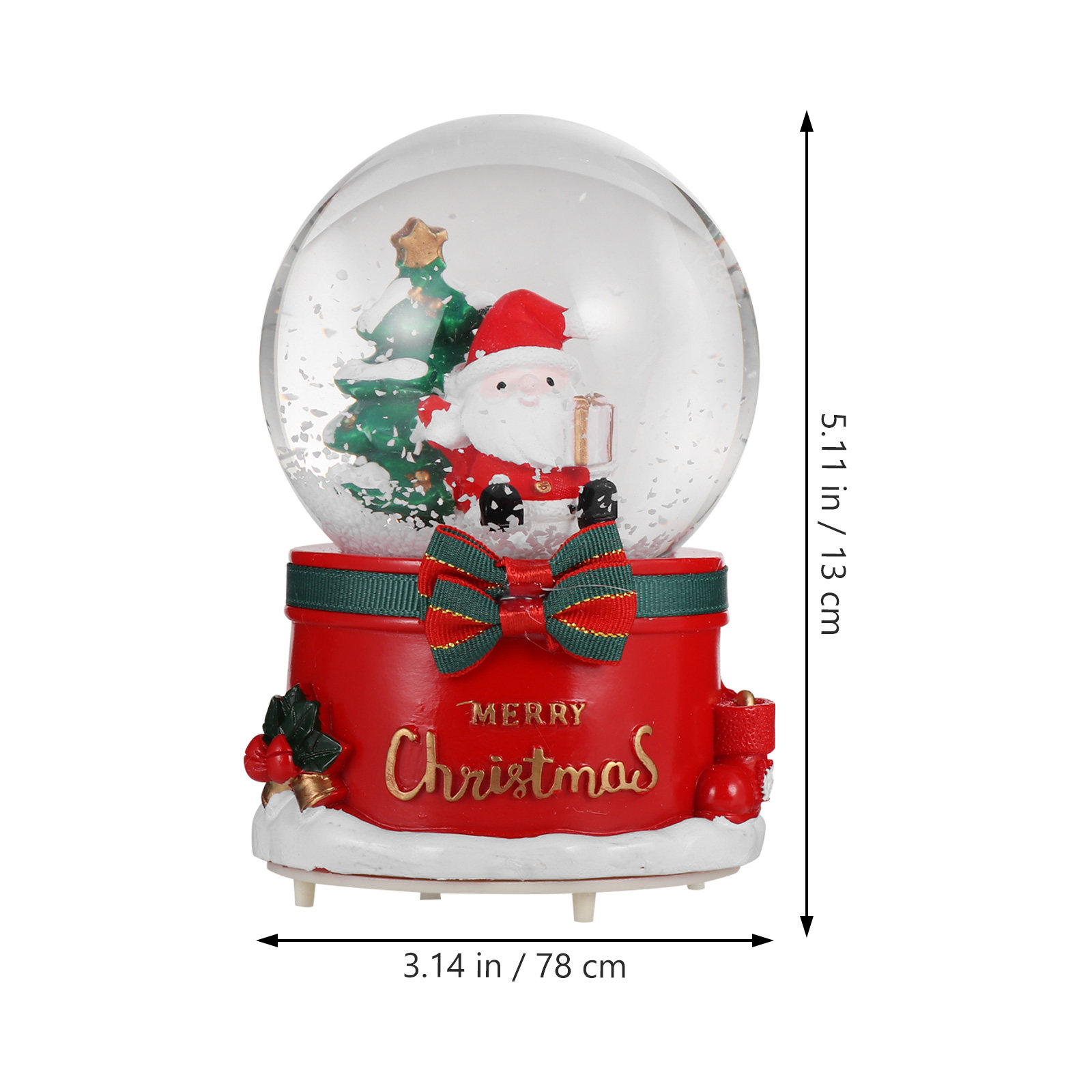 كرة كريستالية لسانتا كلوز مع ص - مراجعة Snow Globe Musical وسعره