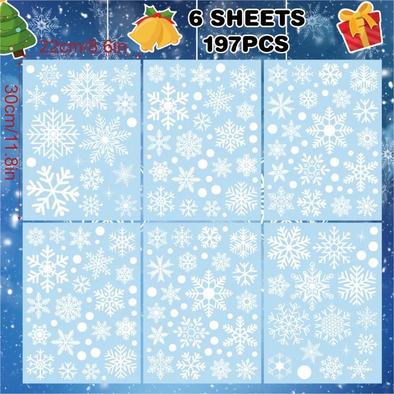 ملصقات نوافذ عيد الميلاد على ش - مراجعة Snowflake Window Decal وسعره