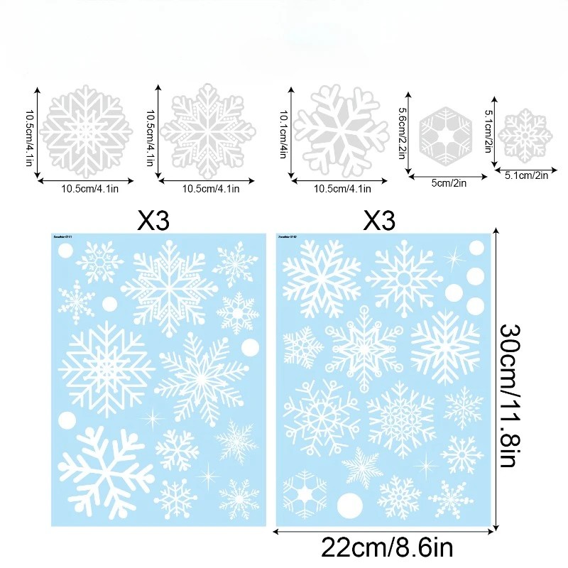 ملصقات نوافذ عيد الميلاد على ش - مراجعة Snowflake Window Decal وسعره