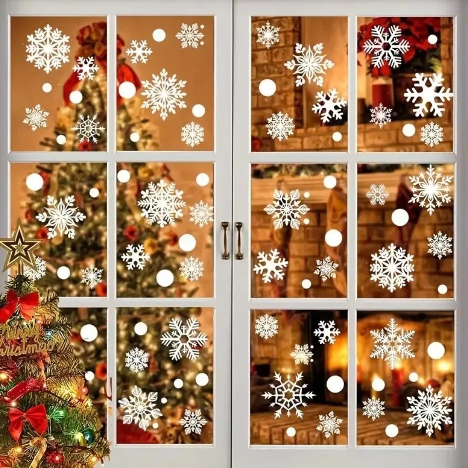 مجموعة واحدة من ملصقات نوافذ ع - مراجعة Snowflake Window Decal وسعره