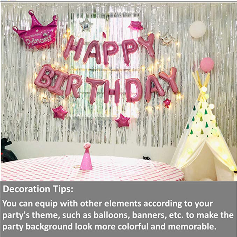 ستائر معدنية لامعة رخيصة الثمن - مراجعة Tinsel Garland Decoration وسعره