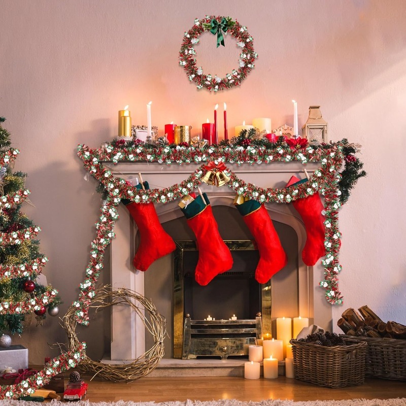 زينة شجرة عيد الميلاد المعدنية - مراجعة Tinsel Garland Decoration وسعره
