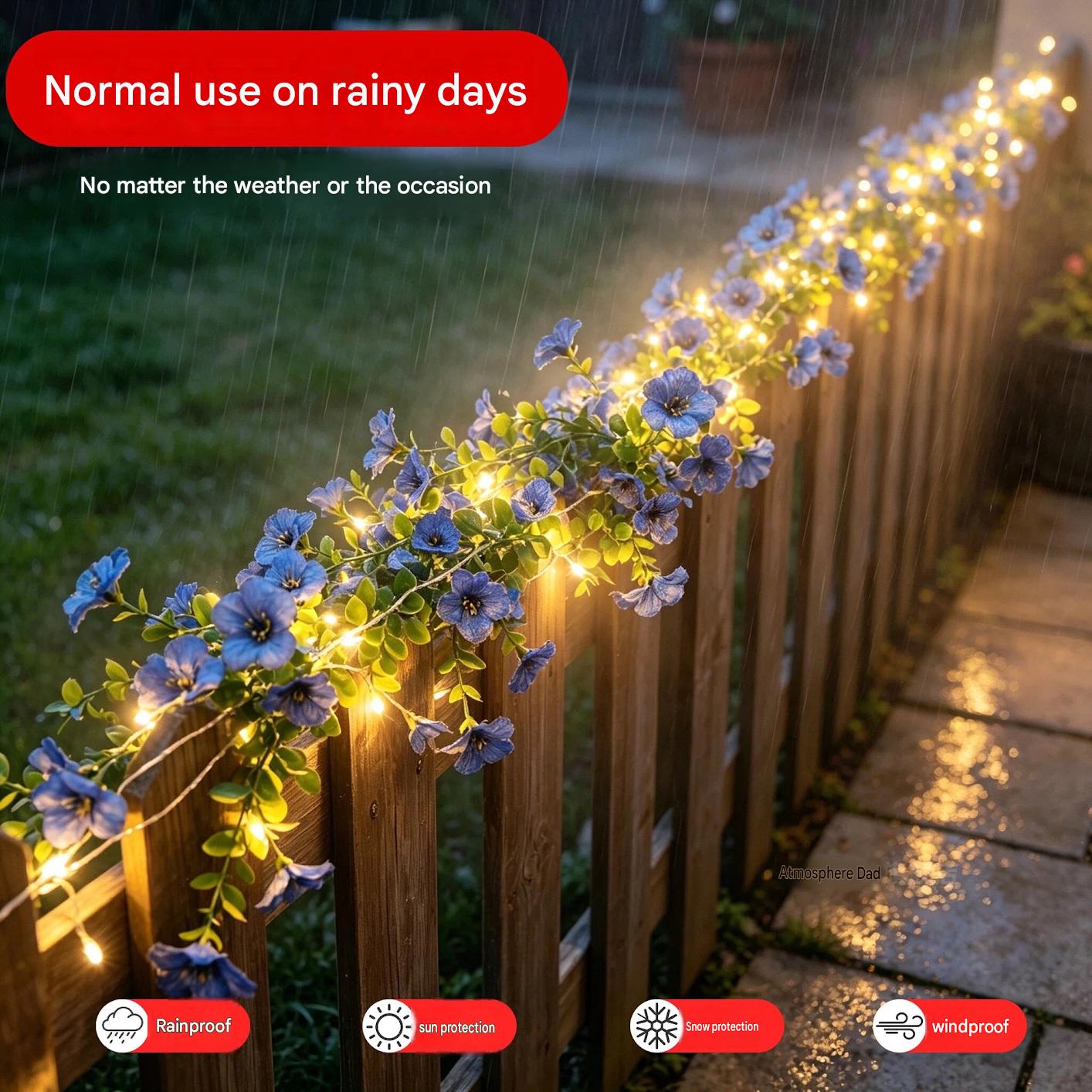 أضواء سلسلة على شكل ورود تعمل  - مراجعة Led Fairy String Lights وسعره