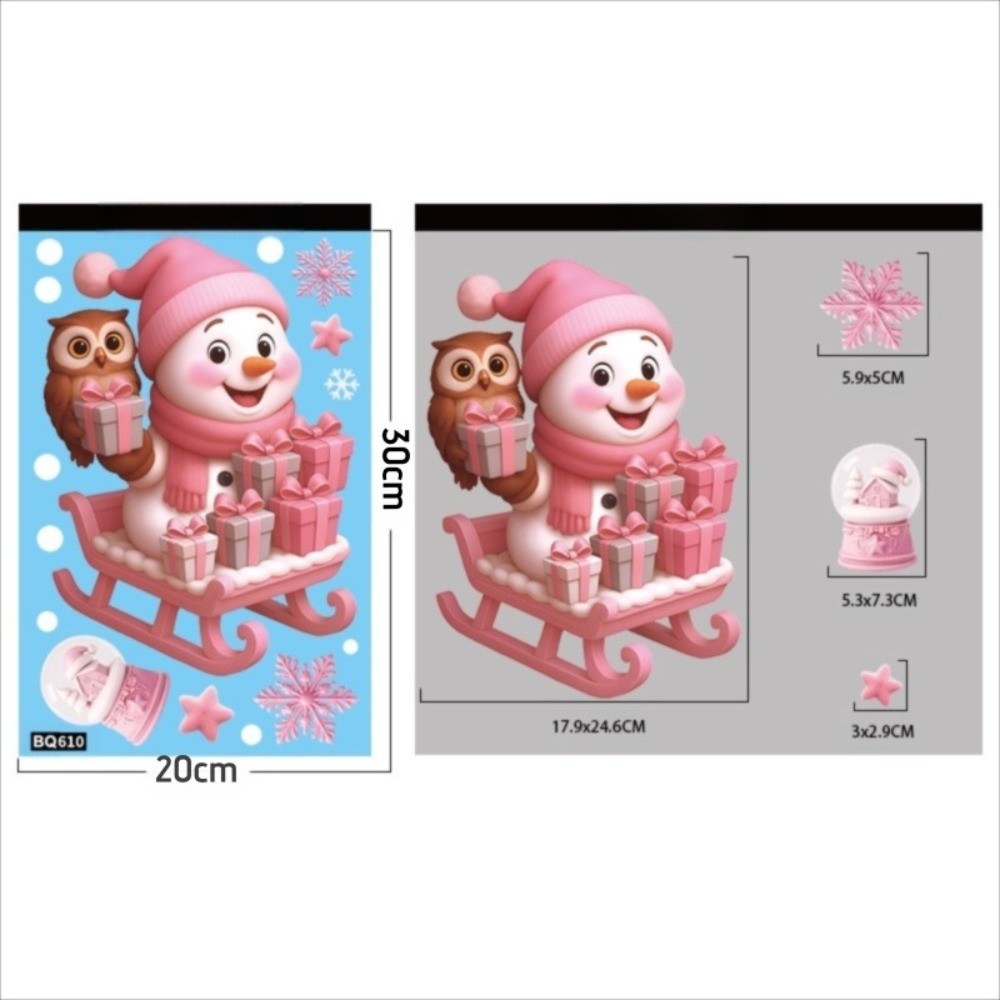 الكرتون البلاستيكية ملصقات ناف - مراجعة Snowflake Window Decal وسعره