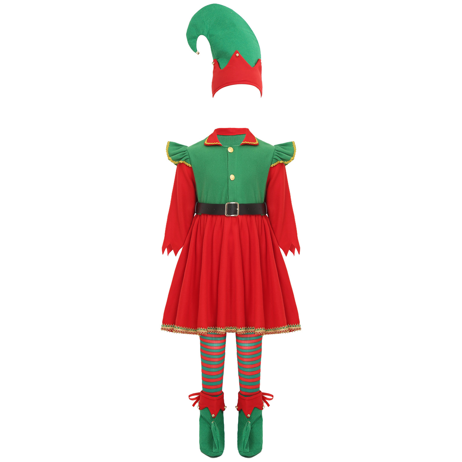 قزم فتاة عيد الميلاد زي سانتا  - مراجعة Elf Costume Christmas وسعره