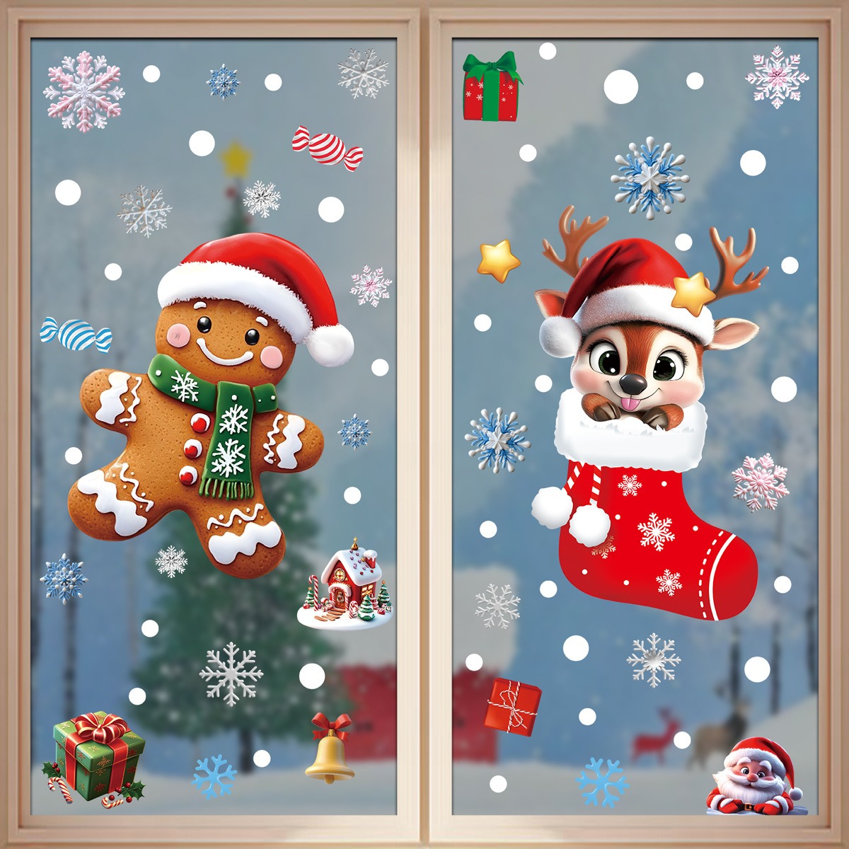 عيد الميلاد ملصقات نافذة الزنج - مراجعة Snowflake Window Decal وسعره
