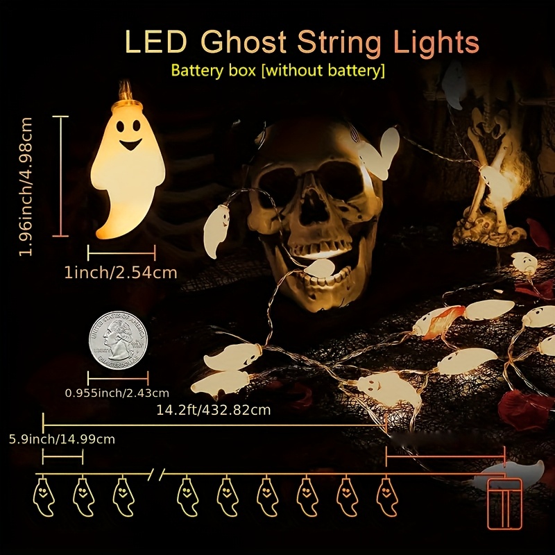 أضواء LED على شكل أشباح الهالو - مراجعة Led Fairy String Lights وسعره