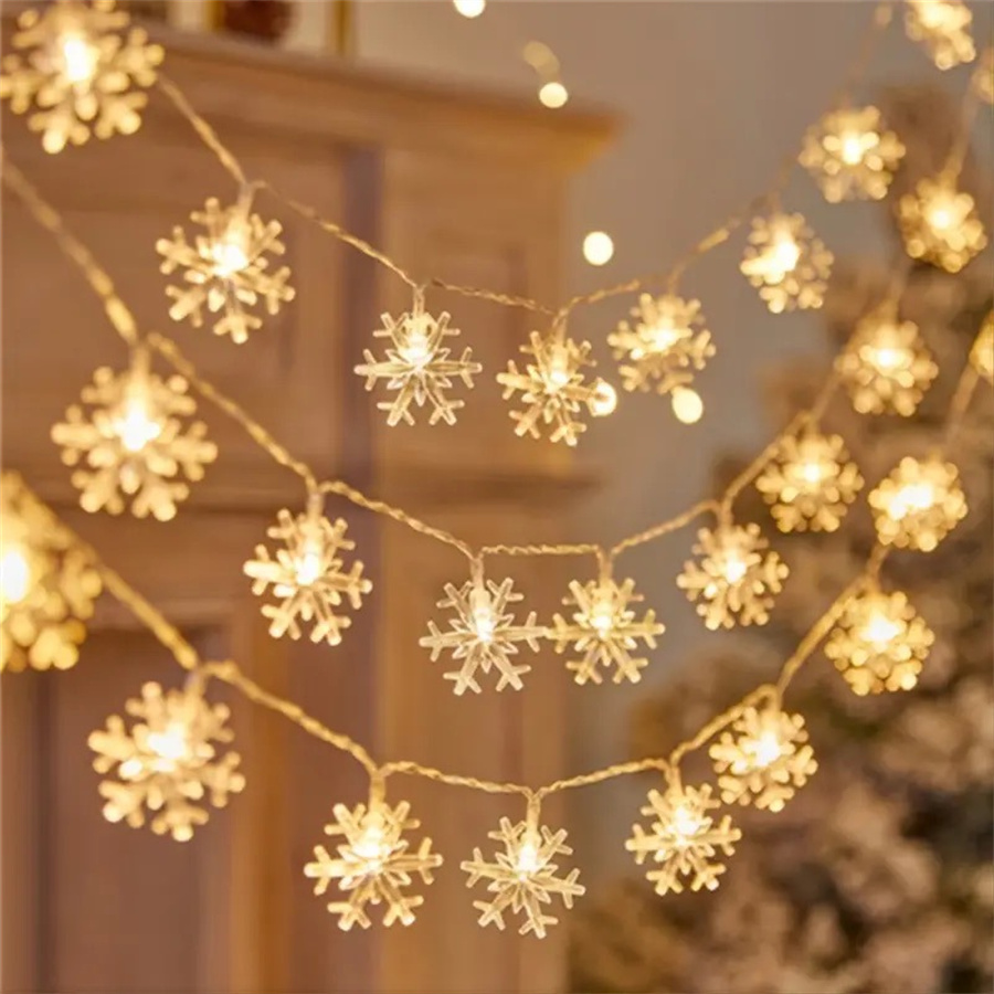 10/20/40 LED ندفة الثلج سلسلة  - مراجعة Led Fairy String Lights وسعره