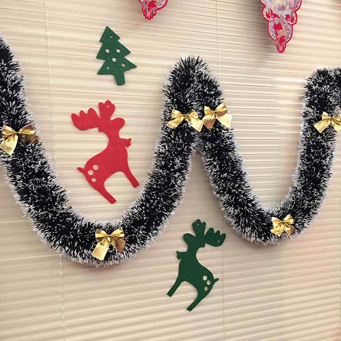 1/3/5 قطع شريط زينة معدني أخضر - مراجعة Tinsel Garland Decoration وسعره