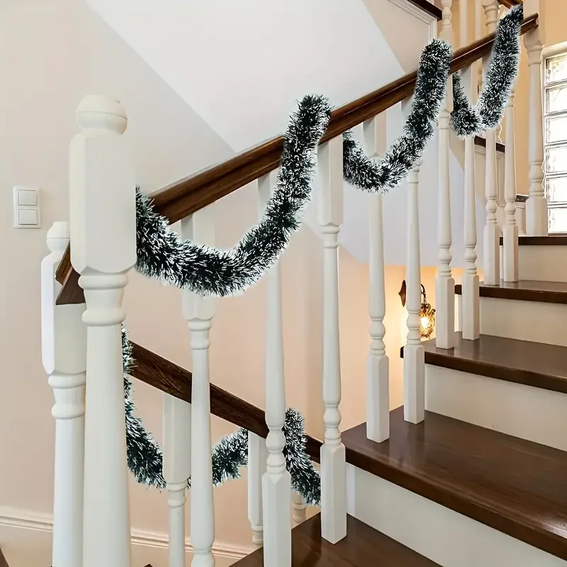 1/3/5 قطع شريط زينة معدني أخضر - مراجعة Tinsel Garland Decoration وسعره