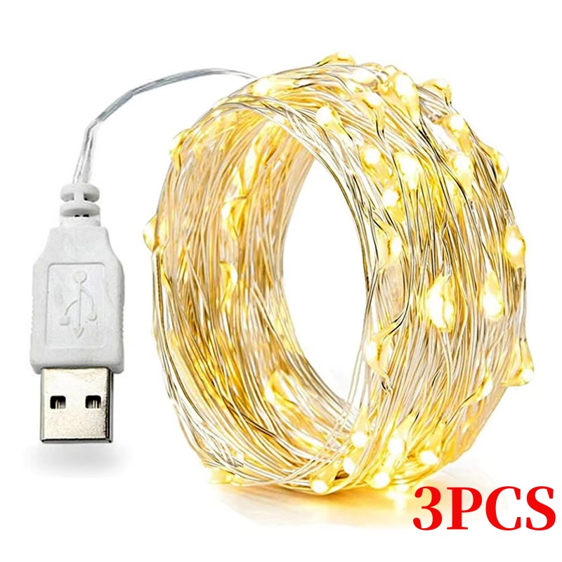 سلك نحاسي LED سلسلة عيد الميلا - مراجعة Led Fairy String Lights وسعره