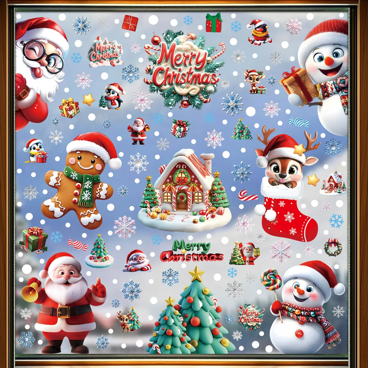 ملصقات نافذة ثابتة لعيد الميلا - مراجعة Snowflake Window Decal وسعره