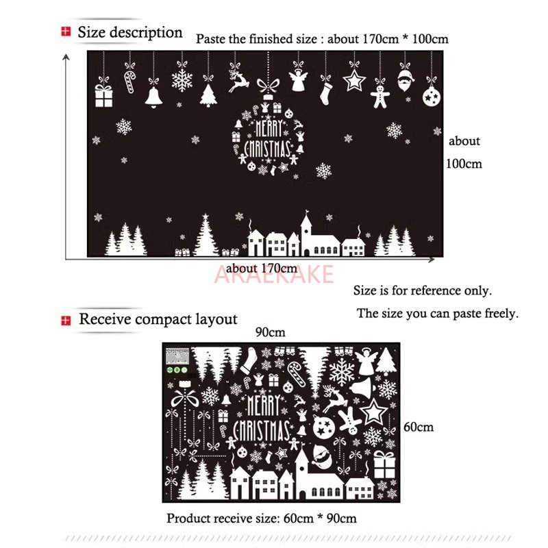 1 قطعة ملصق حائط زجاجي أبيض لم - مراجعة Snowflake Window Decal وسعره